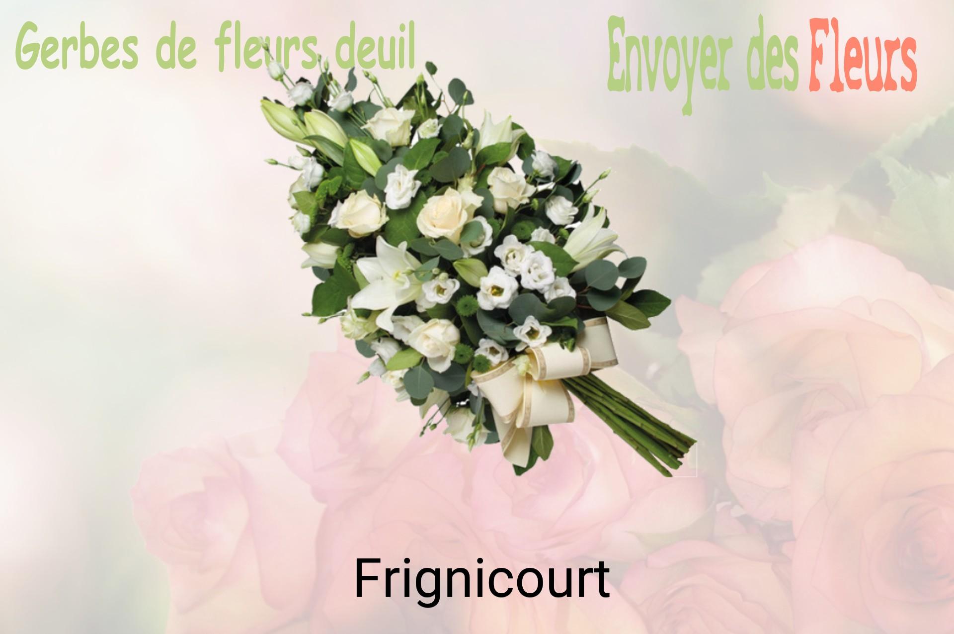 Gerbe de fleurs de deuil livrée à Frignicourt